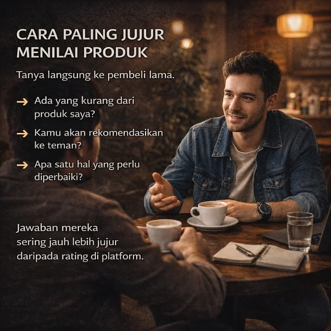 Cara paling jujur menilai produk — tanya langsung ke pembeli lama