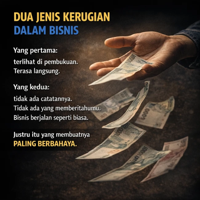 Dua jenis kerugian dalam bisnis — yang terlihat dan yang tidak terlihat